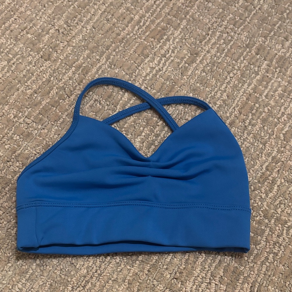 Kids blue sports bra